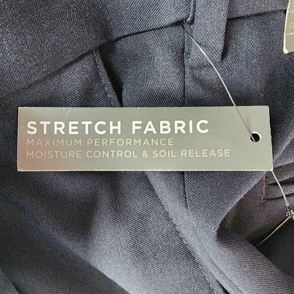 NWT Covington The Perfect Pant Flat Front Classic Fit Navy Blue Pants Mens 32X32 - Picture 8 of 10